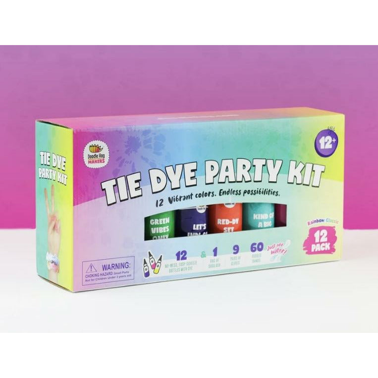 DOODLE HOG tie dye party kit 12 pack